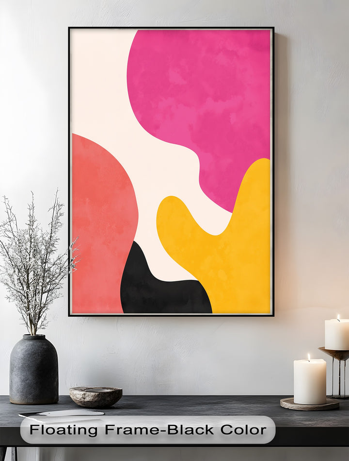 Mellow Shapes – Colorful Organic Forms Abstract Canvas Print