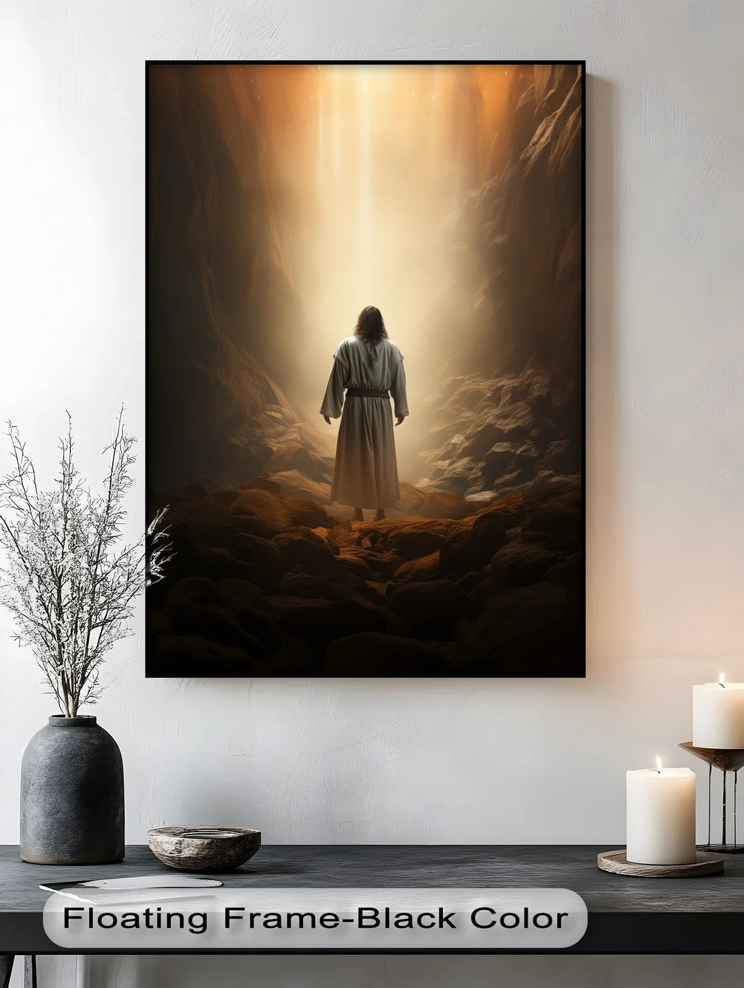Divine Light – Jesus in the Cave Canvas Prints - MyPhotoStation