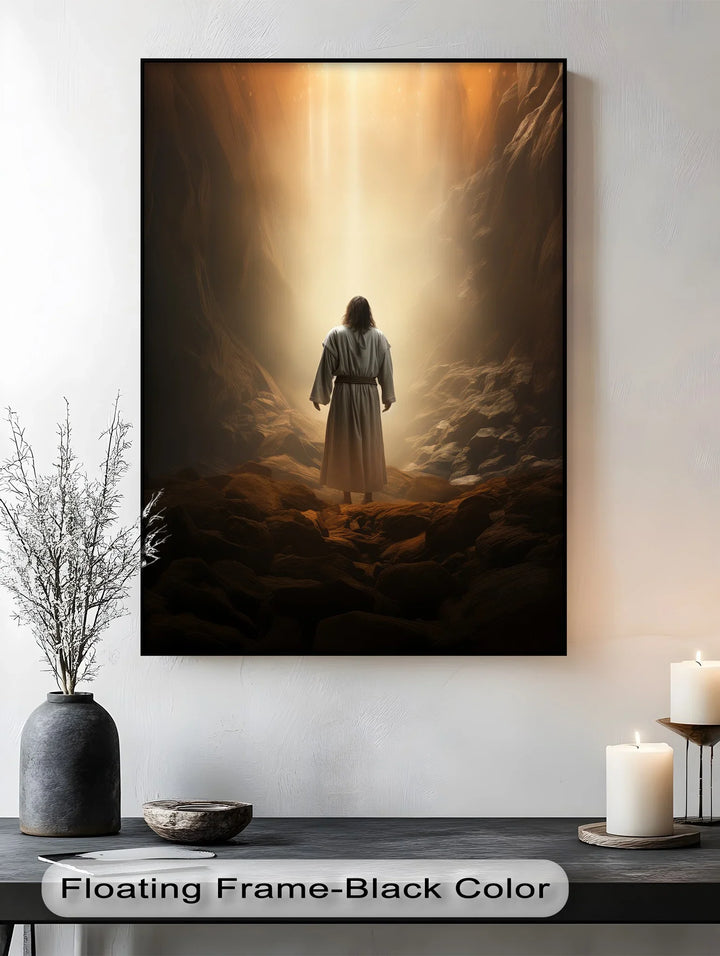 Divine Light – Jesus in the Cave Canvas Prints - MyPhotoStation