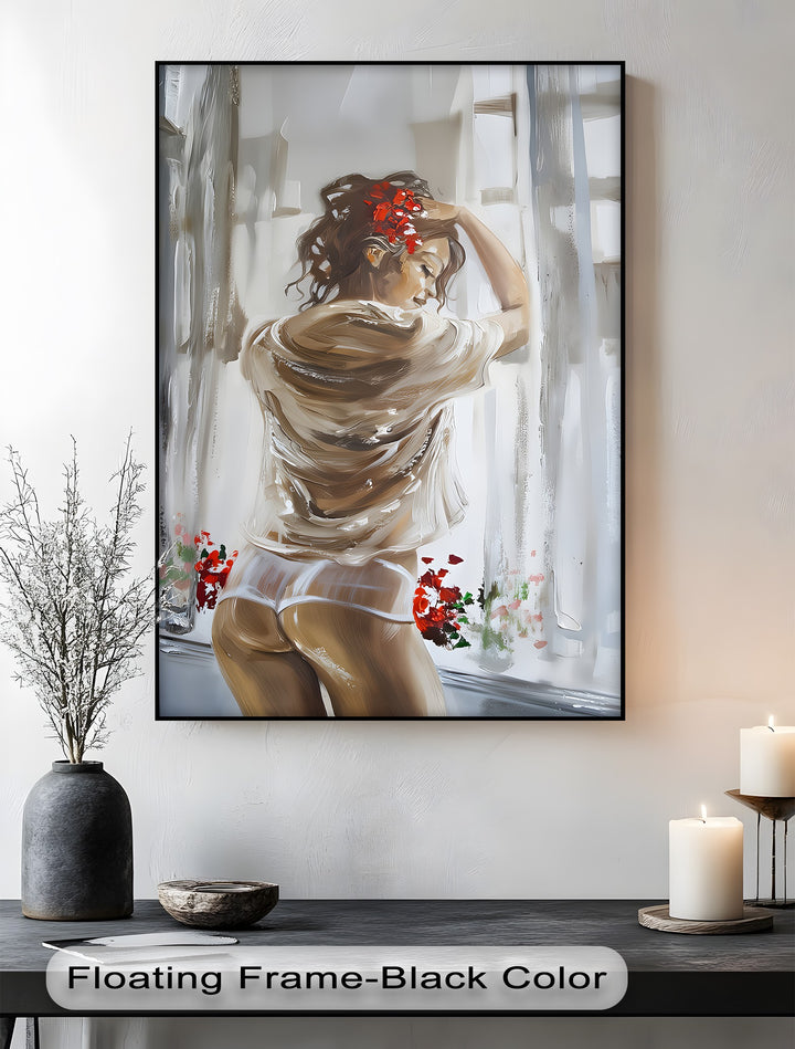 Blush of Morning Desire – Erotic Canvas Print