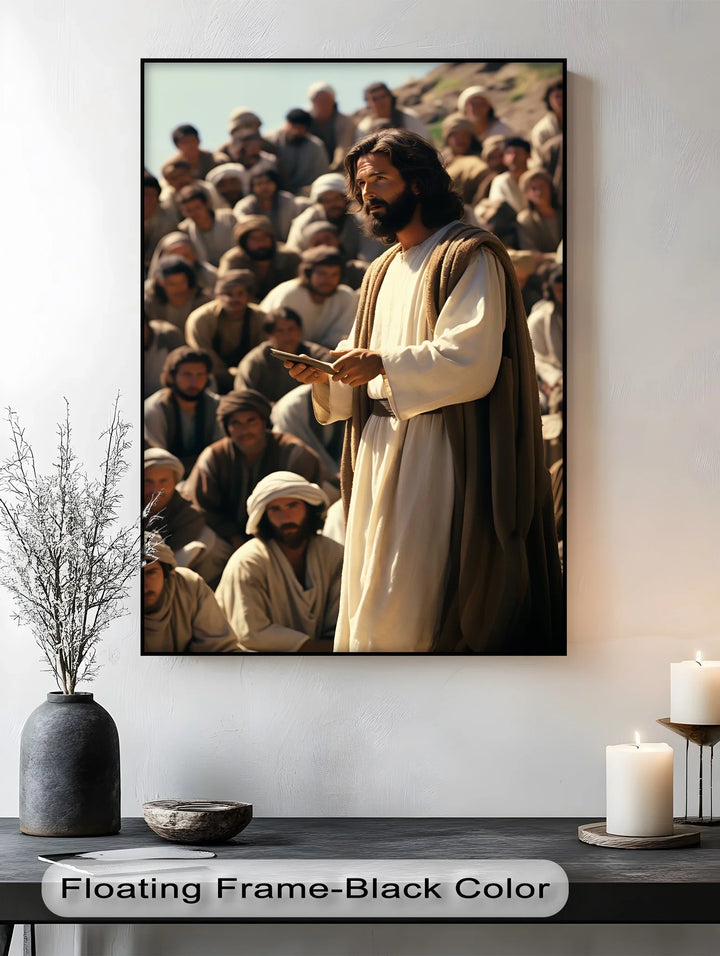 The Teacher’s Voice – Jesus Preaching to the Multitude Canvas Prints - MyPhotoStation