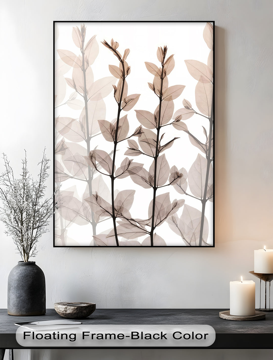 Winterliche Ruhe – Japanische Frau im blauen Kimono, Leinwanddruck | Gerahmtes Kunstwerk