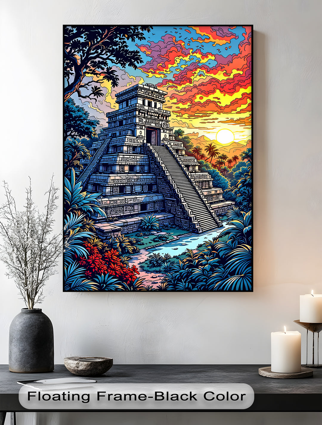 Temple of the Sun – Ancient Mayan Pyramid Canvas Print | Artwork Canvas