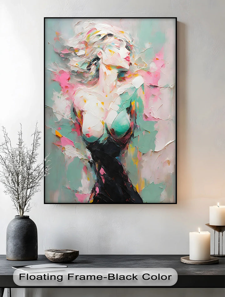Dreamlike Grace – Abstract Female Figure Erotic Canvas Print - MyPhotoStation