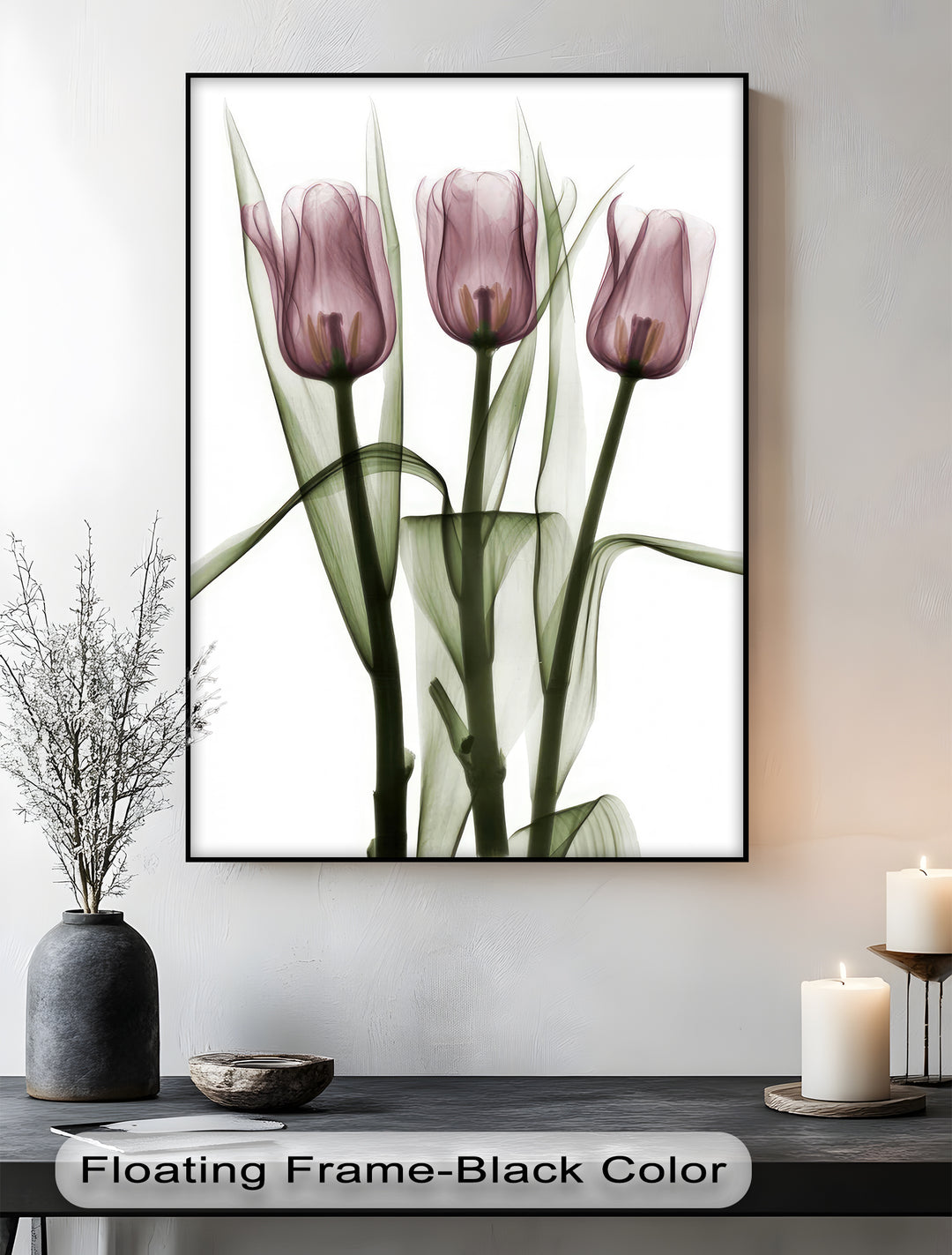 Winterliche Ruhe – Japanische Frau im blauen Kimono, Leinwanddruck | Gerahmtes Kunstwerk