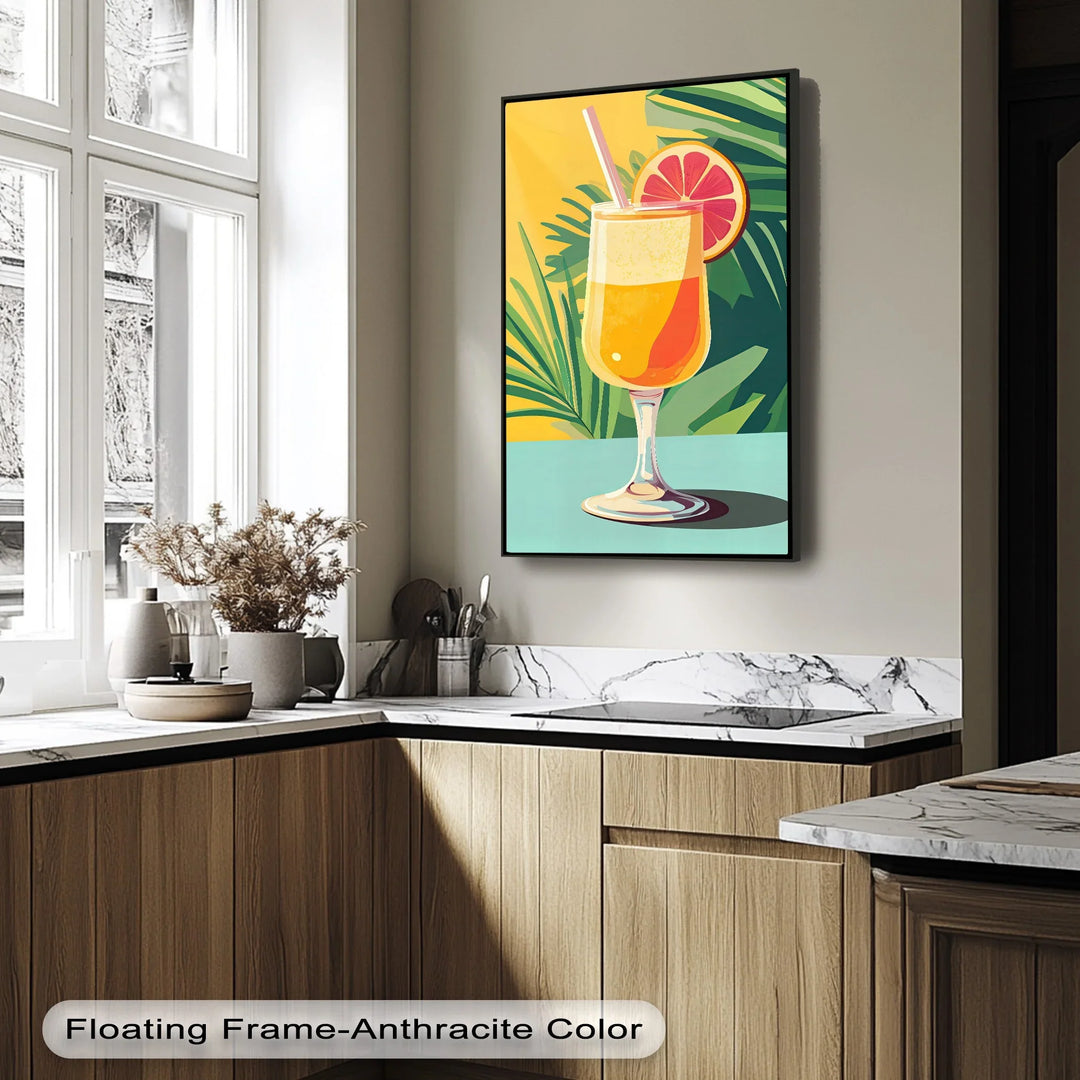 Citrus Breeze – Tropical Cocktail Canvas Print - MyPhotoStation