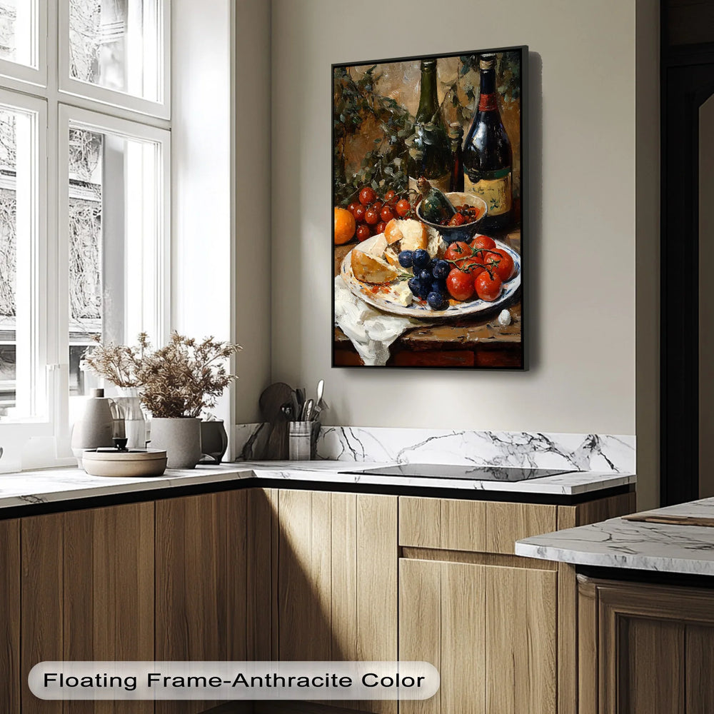 Vineyard Table – Rustic Wine & Harvest Kitchen Canvas Print - MyPhotoStation