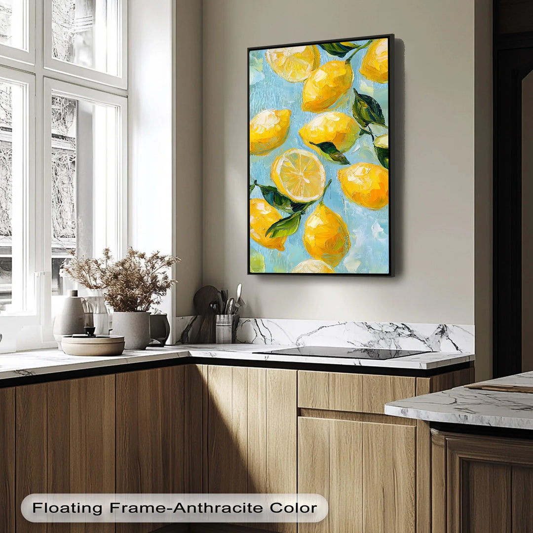 Zesty Lemons – Vibrant Yellow Fruit Canvas Print - MyPhotoStation