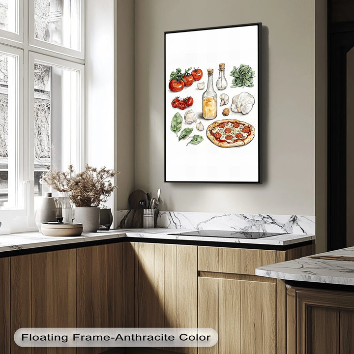 Italian Pizza Ingredients – Kitchen Canvas Print - MyPhotoStation