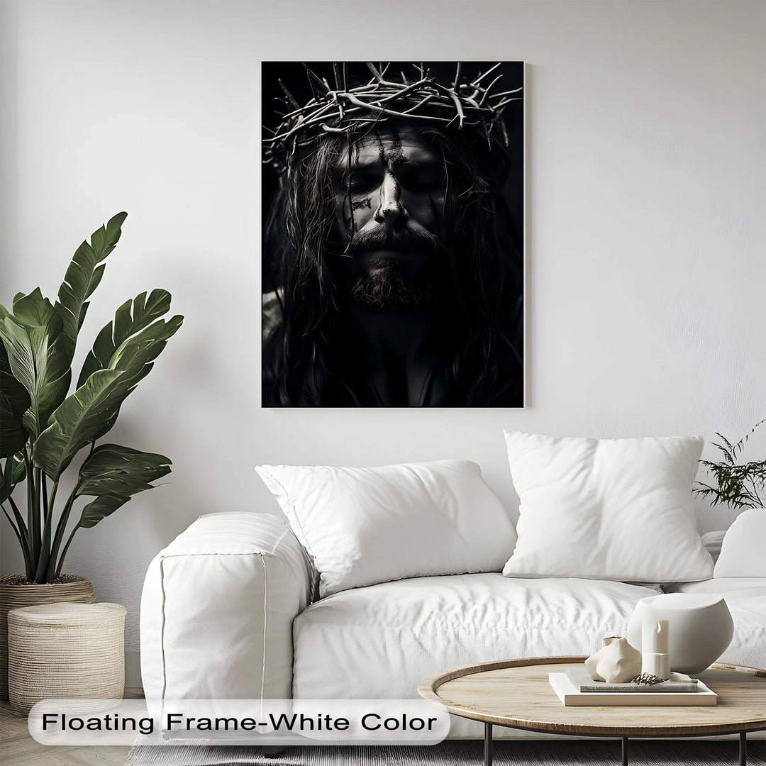 Silent Redemption – Jesus with Crown of Thorns Canvas Prints - MyPhotoStation