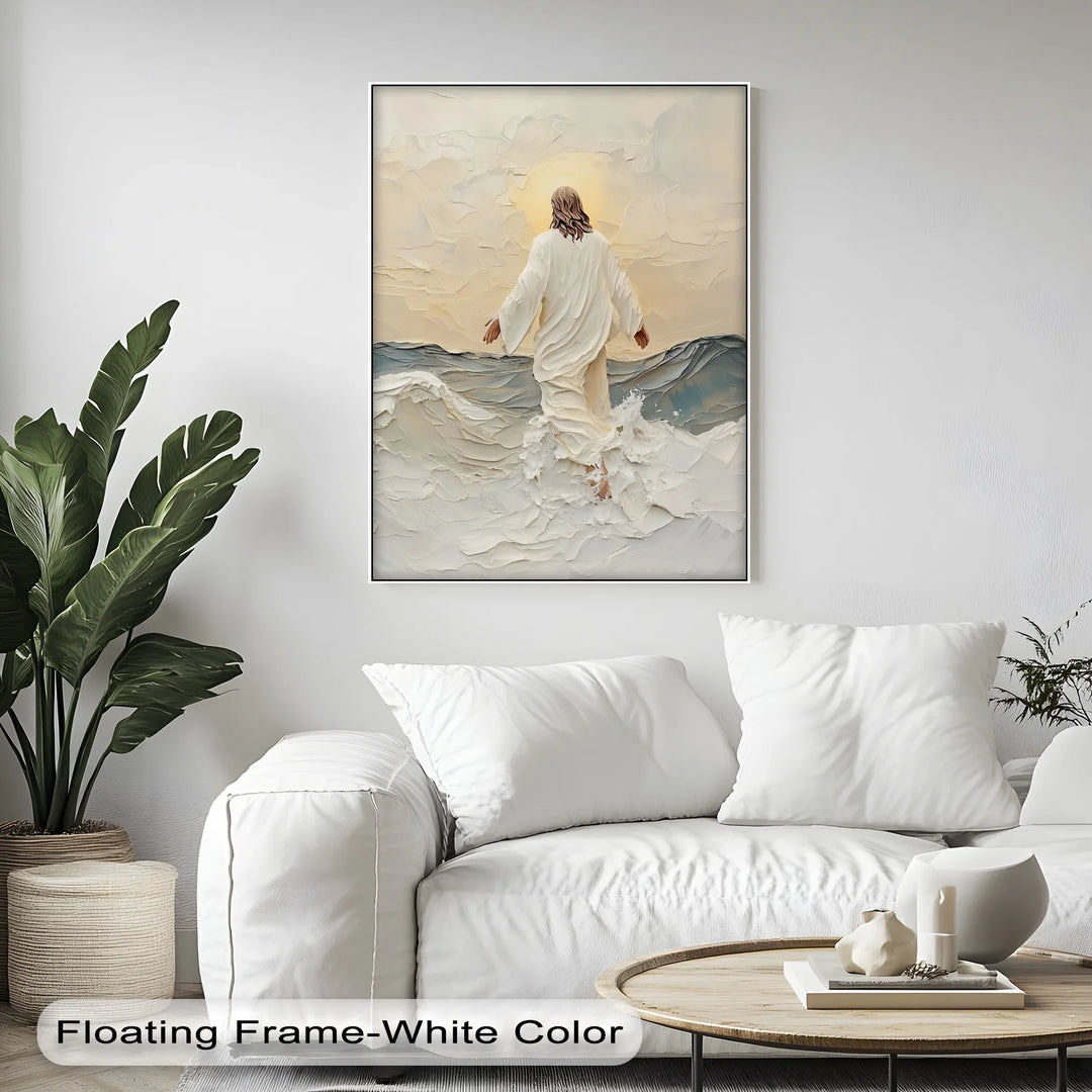 Walking on Water – Inspirational Christian Canvas Print - MyPhotoStation