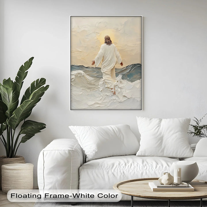 Walking on Water – Inspirational Christian Canvas Print - MyPhotoStation