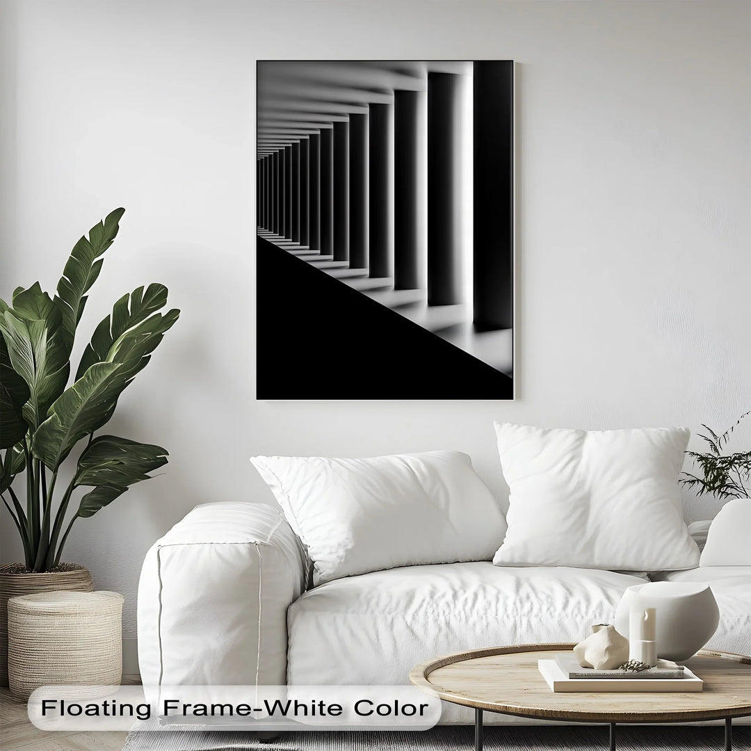 Eternal Symmetry – Monochrome Columns Canvas Prints - MyPhotoStation