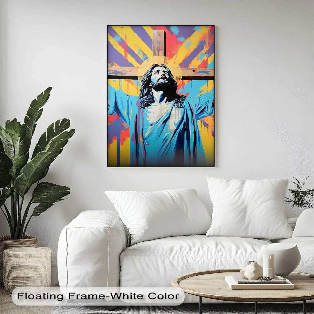 Radiant Savior – Modern Jesus Canvas Prints - MyPhotoStation