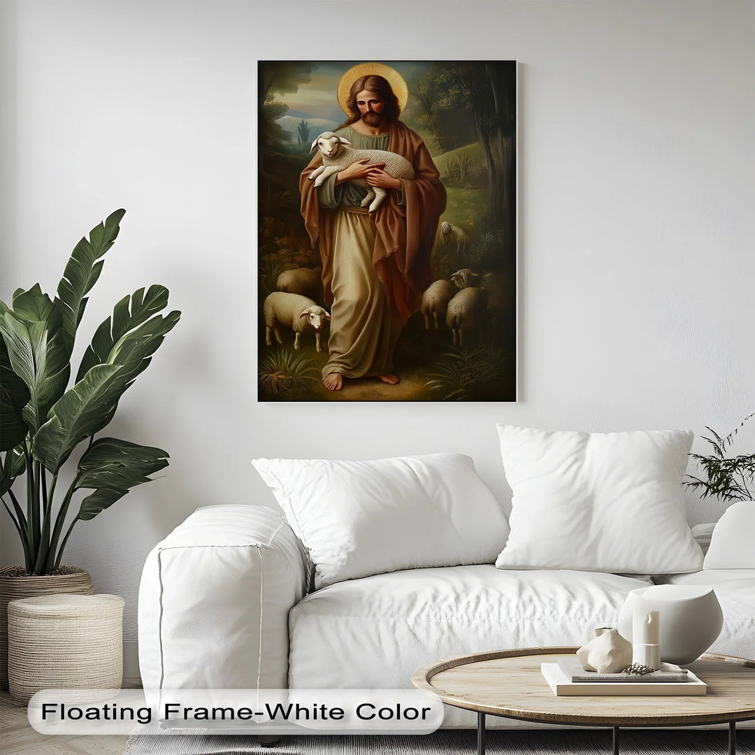 The Good Shepherd – Jesus with Lamb Canvas Prints - MyPhotoStation