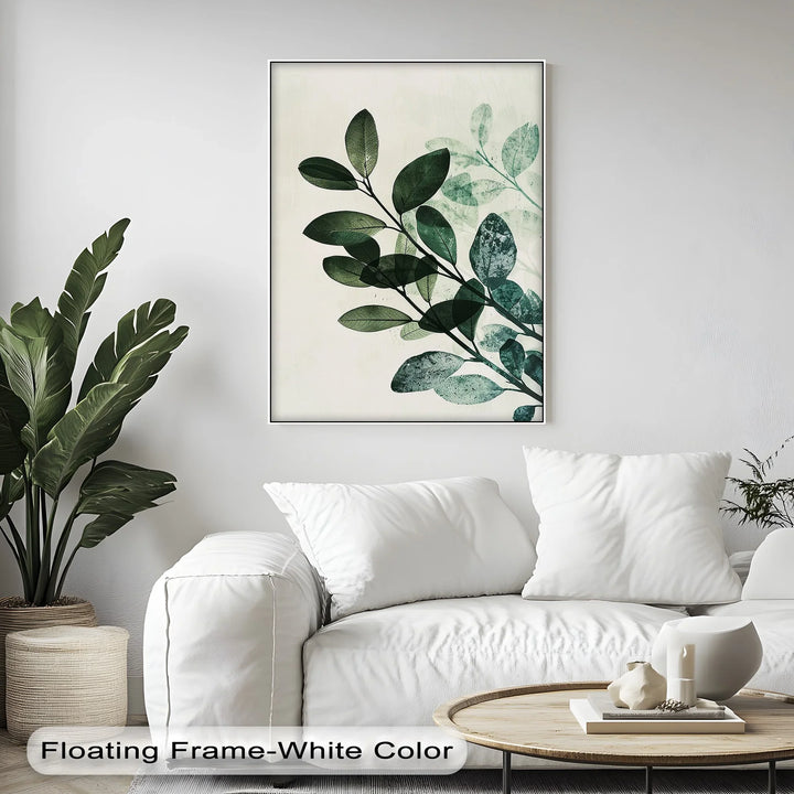 Olive Leaf Botanical Art – Tranquil Green Canvas Print - MyPhotoStation