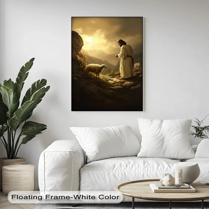 The Lost and Found – Jesus with the Lamb Canvas Print - MyPhotoStation