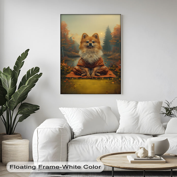 Zen Fox Pup – Autumn Forest Portrait Puppies Canvas Print