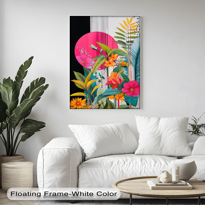 Tropic Pop – Bold Botanical Canvas Print