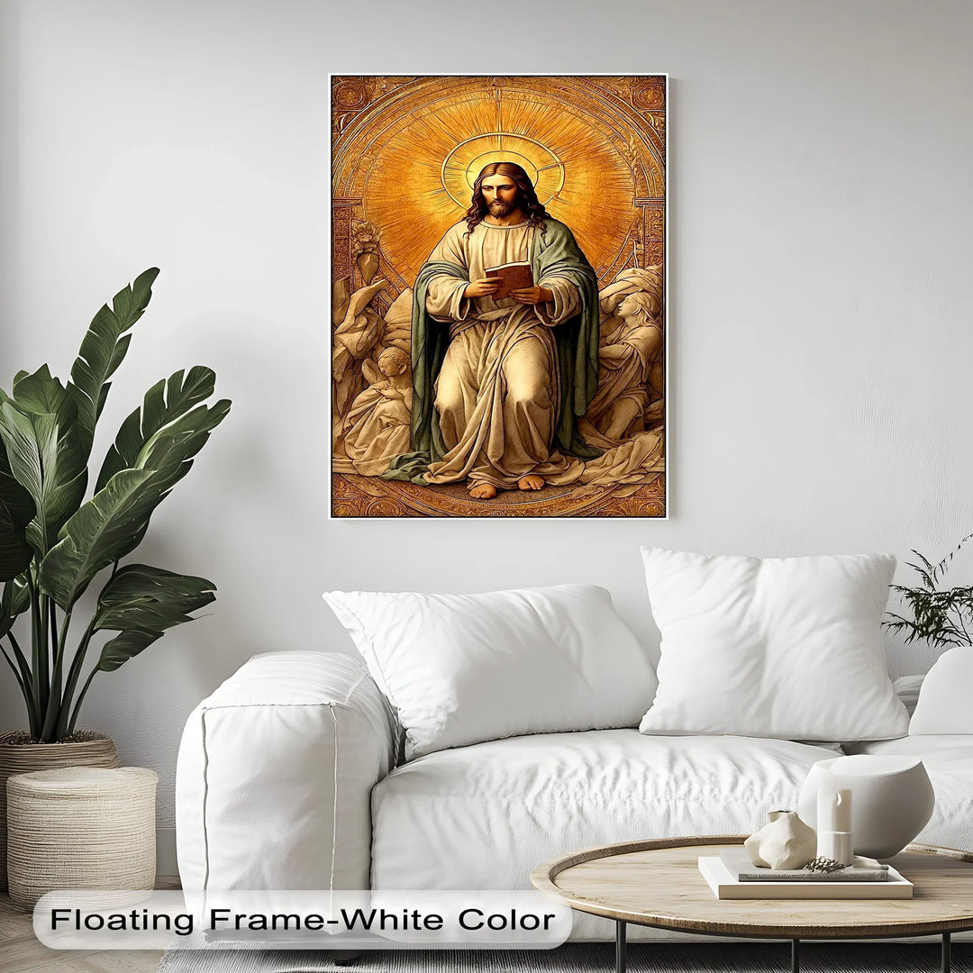 Christ in Radiant Light – Sacred Religious Canvas Print - MyPhotoStation