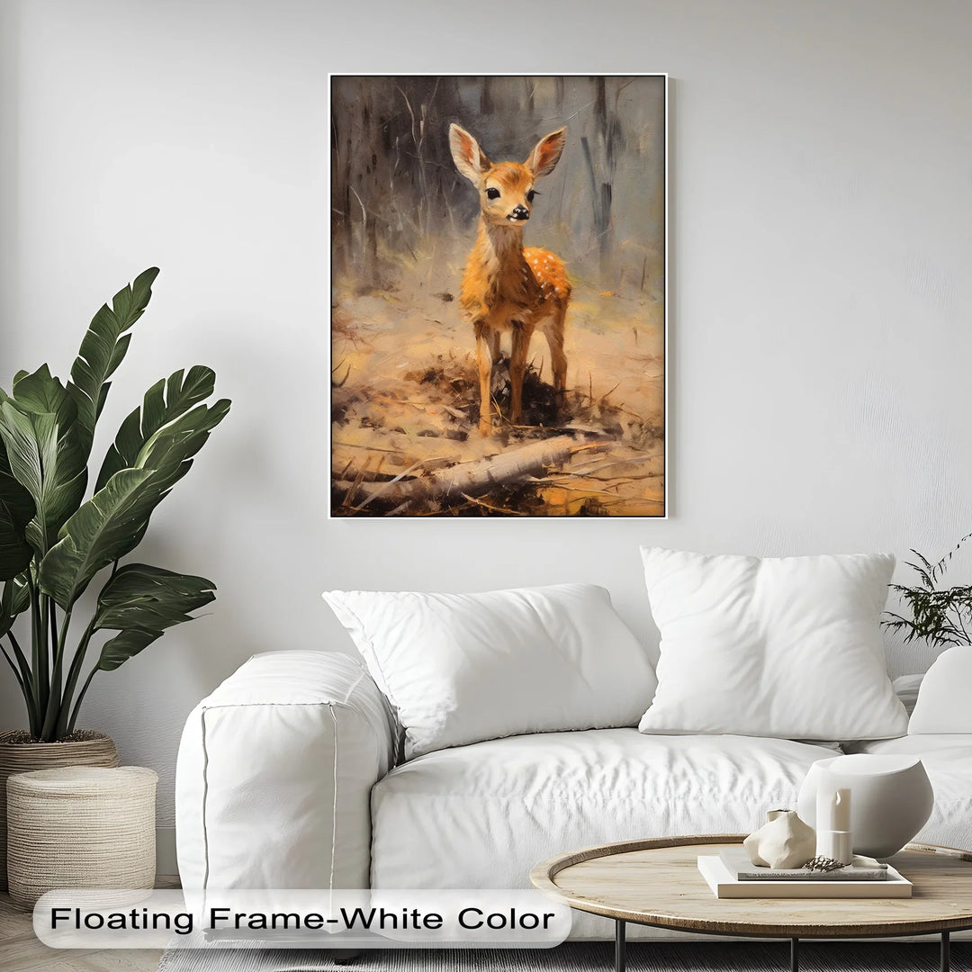 Gentle Fawn in the Forest – Animal Canvas Print - MyPhotoStation