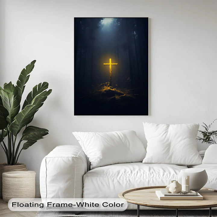Light in the Darkness – Illuminated Cross Canvas Prints - MyPhotoStation