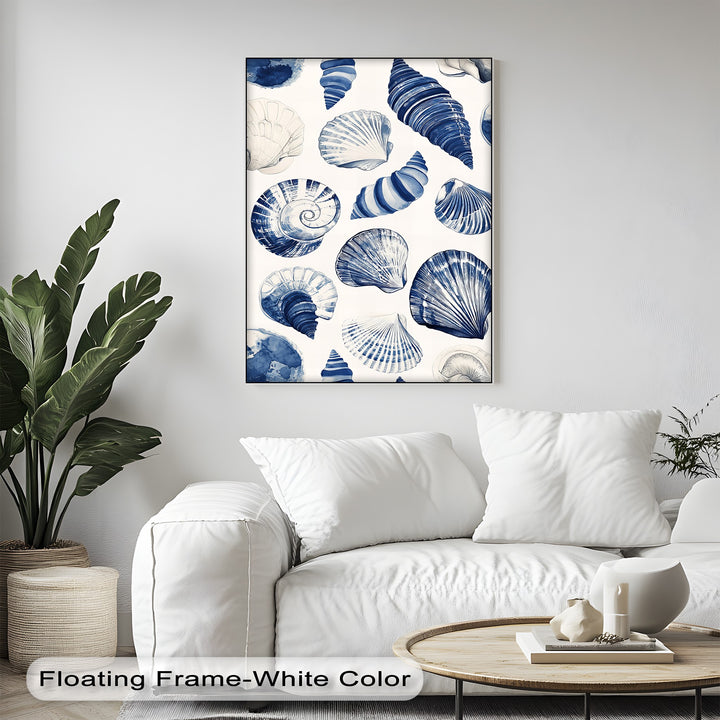 Perfect for modern interiors, this canvas painting brings calm, oceanic energy.

