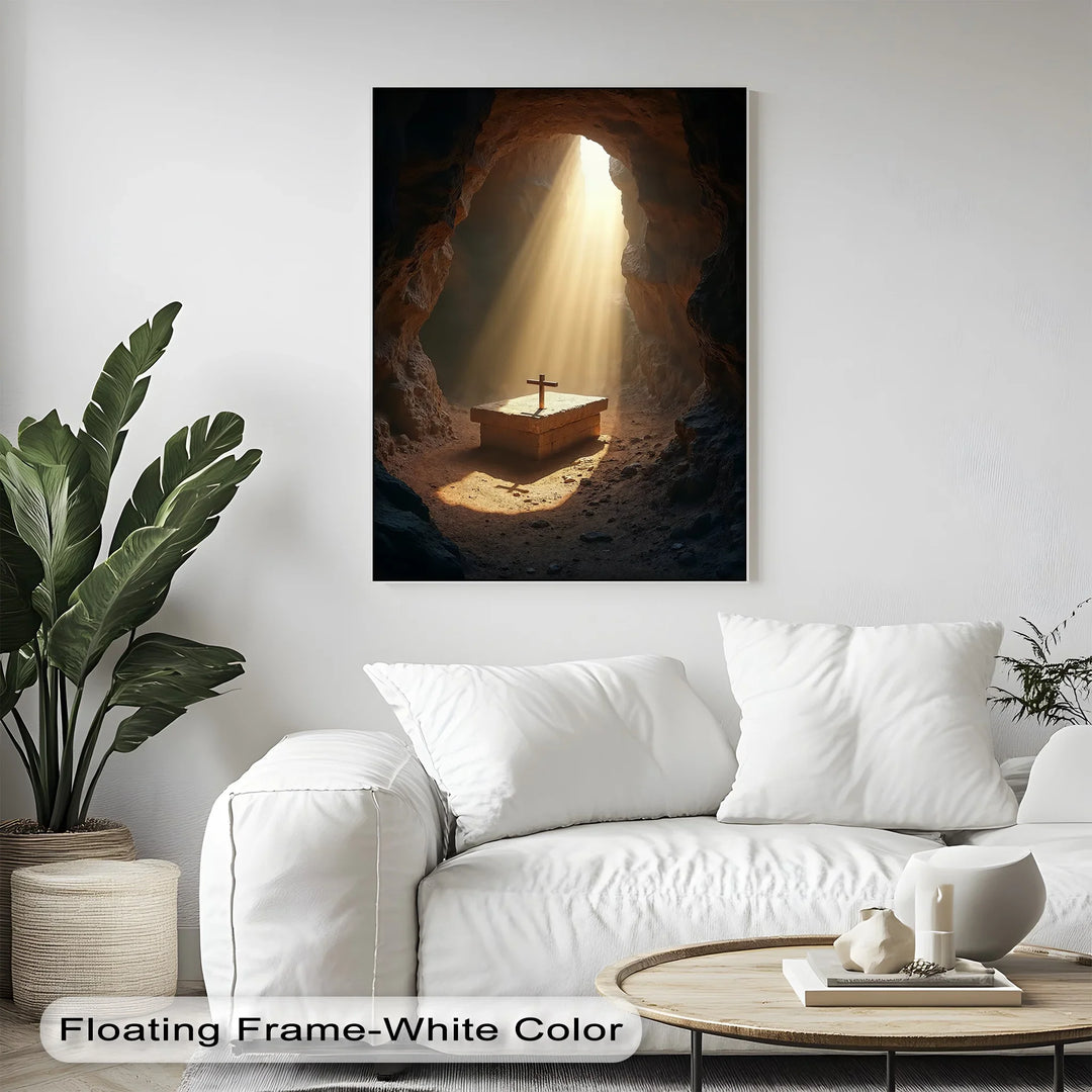 Resurrection Light – Cross in Empty Tomb Canvas Prints - MyPhotoStation