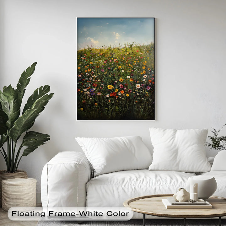 Blooming Meadow – Colorful Wildflower Field Canvas Print - MyPhotoStation