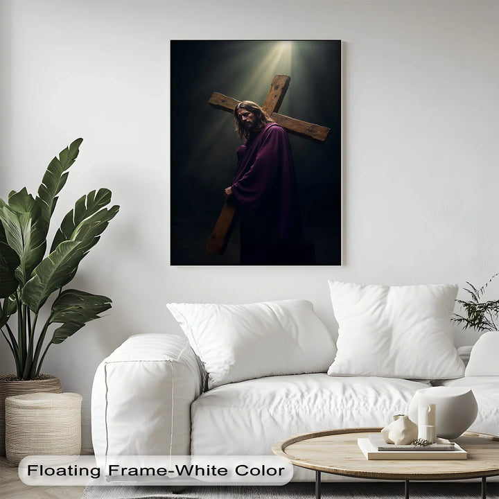 Burden of Grace – Jesus Carrying the Cross Canvas Prints - MyPhotoStation