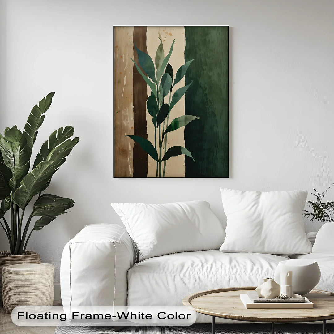 Earth Tones Foliage – Leaf Silhouette Canvas Print - MyPhotoStation