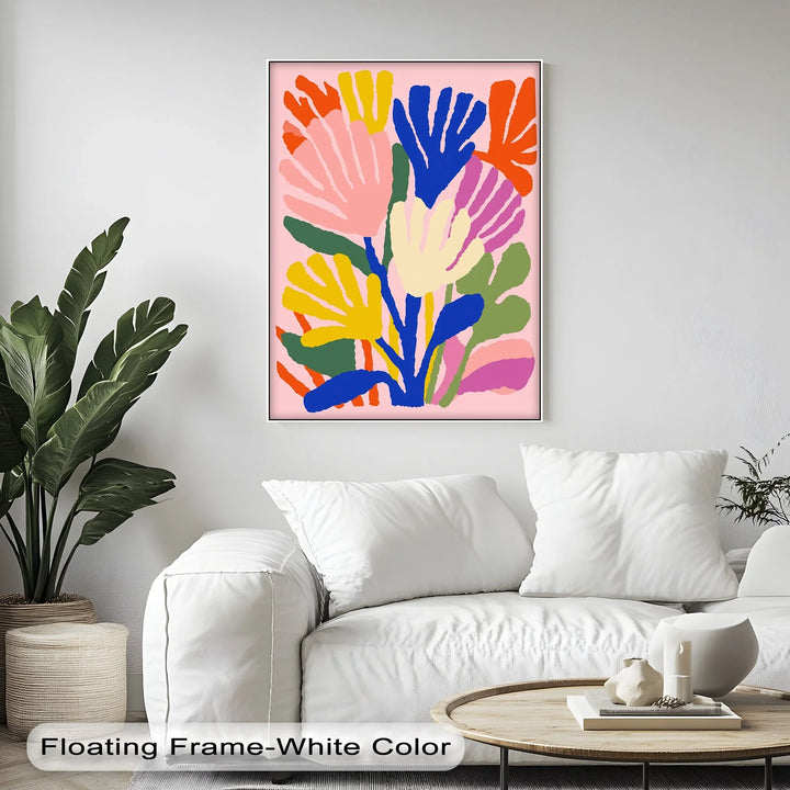 Modern Fauvist Floral Composition – Colorful Abstract Canvas Print - MyPhotoStation