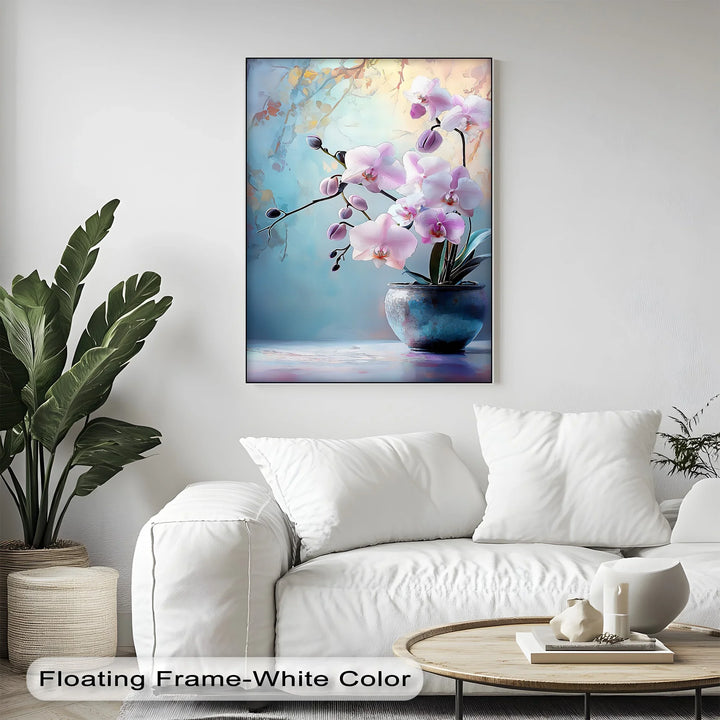 Tranquil Orchid Elegance – Delicate Pink Orchid Canvas Wall Art - MyPhotoStation