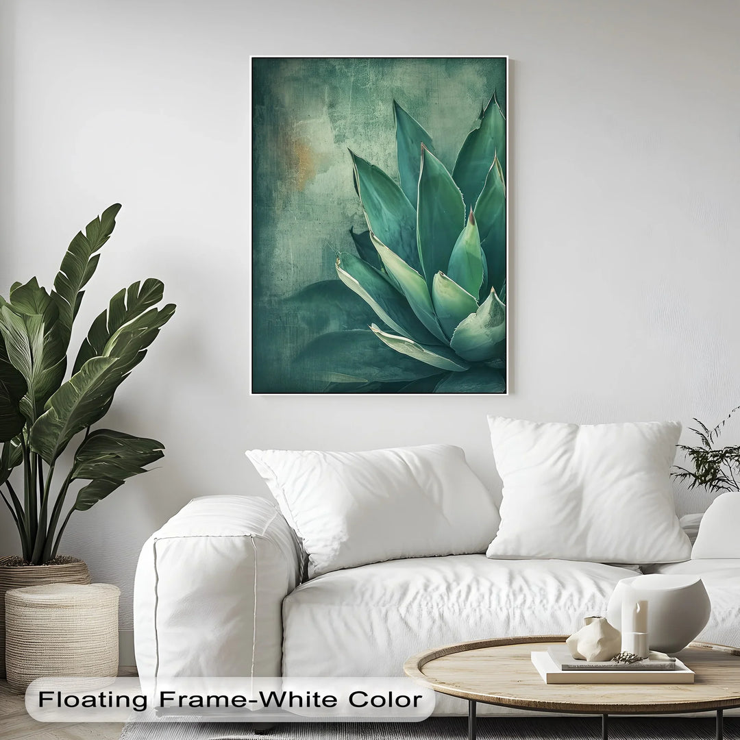 Agave Serenity – Succulent Plant Close-Up Canvas Print - MyPhotoStation