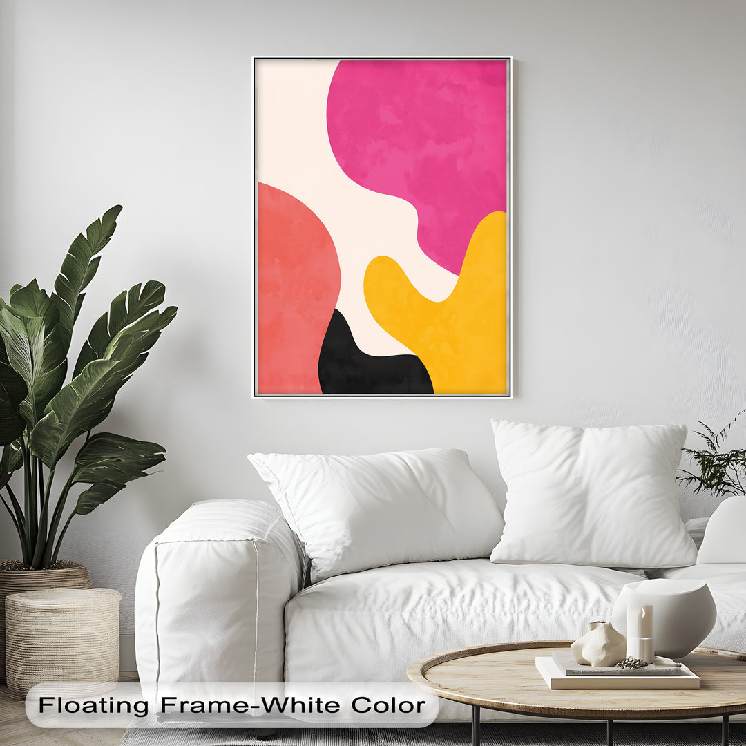 Mellow Shapes – Colorful Organic Forms Abstract Canvas Print