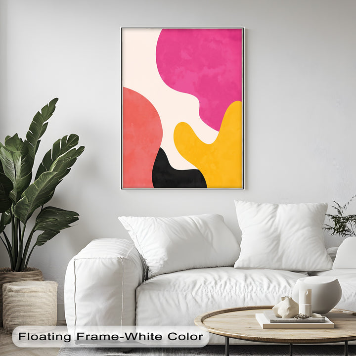 Mellow Shapes – Colorful Organic Forms Abstract Canvas Print