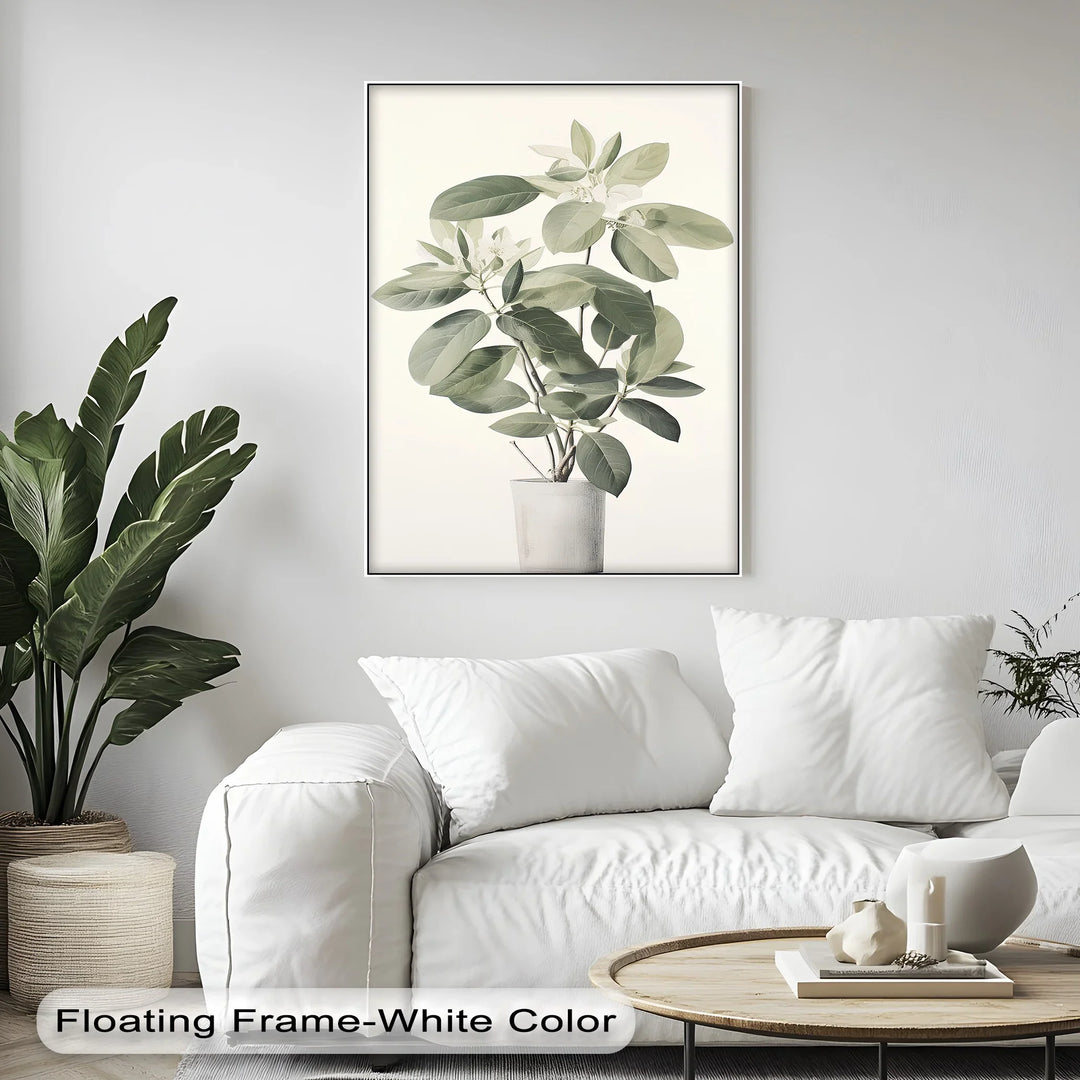 Tranquil Magnolia in Vase – Soft Botanical Canvas Print - MyPhotoStation