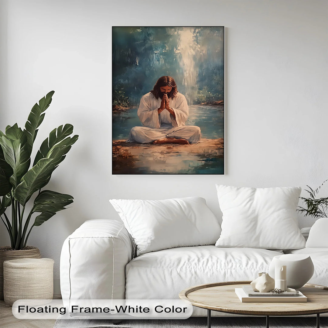 Peaceful Prayer – Jesus in Meditation Canvas Prints - MyPhotoStation