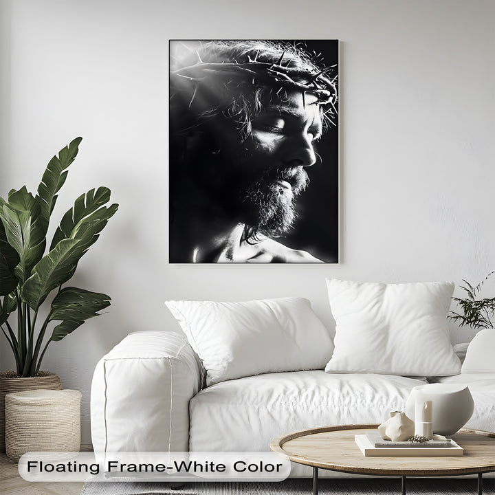 Light of Mercy – Jesus in Crown of Thorns Canvas Prints
