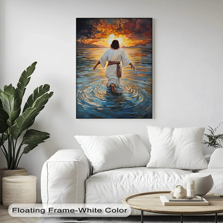 Let this powerful canvas painting guide your space with warmth, light, and unwavering hope.

