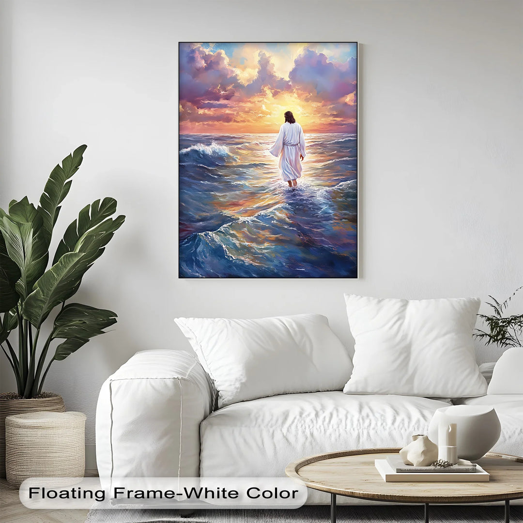 Divine Steps – Jesus Walking on Water Canvas Prints - MyPhotoStation