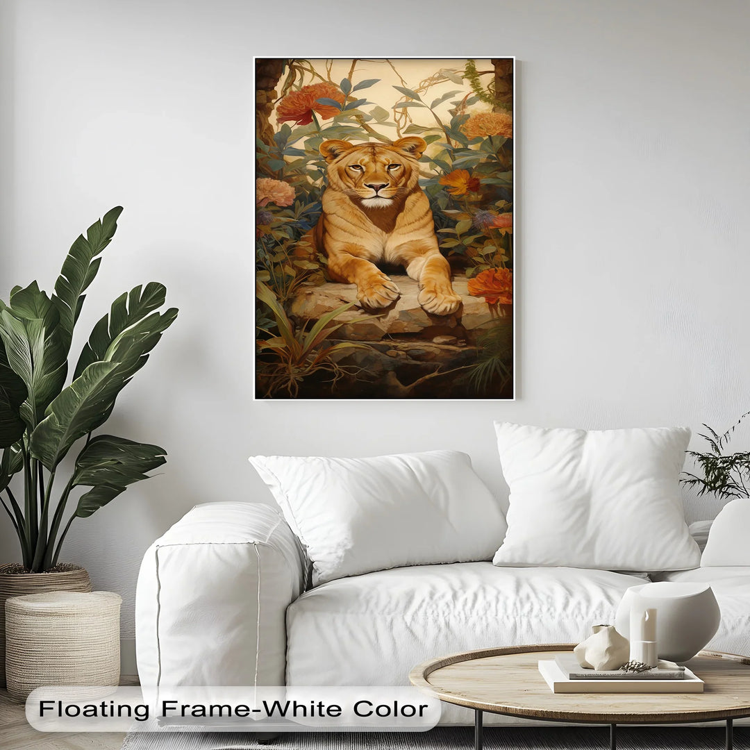 Queen of the Jungle Repose – Animal Canvas Print - MyPhotoStation
