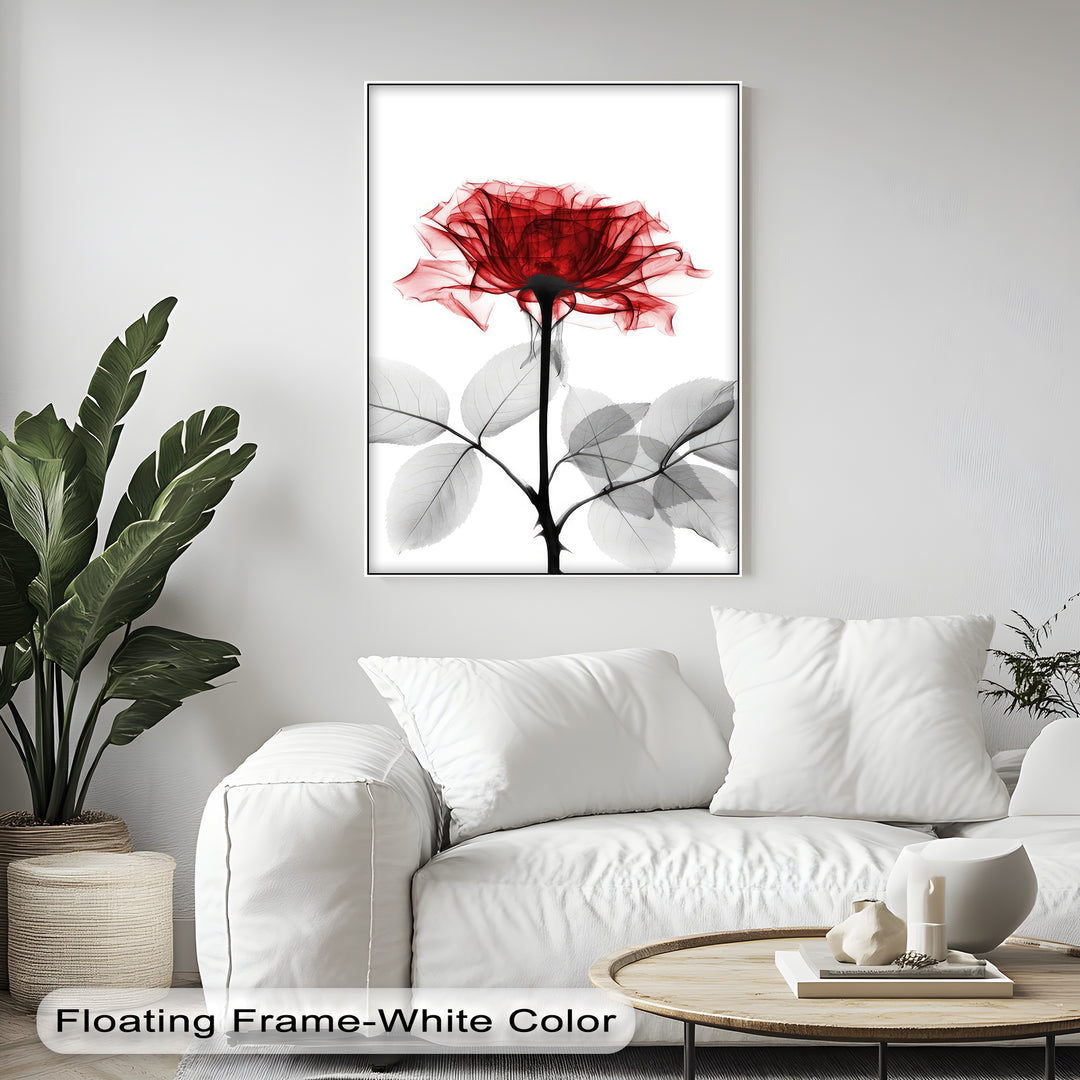 Winterliche Ruhe – Japanische Frau im blauen Kimono, Leinwanddruck | Gerahmtes Kunstwerk