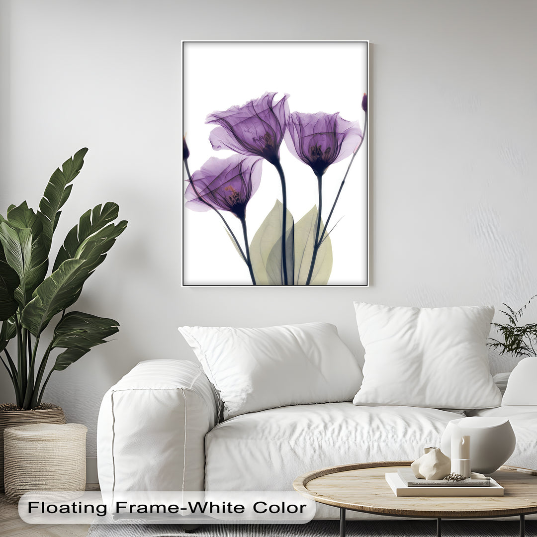 Winterliche Ruhe – Japanische Frau im blauen Kimono, Leinwanddruck | Gerahmtes Kunstwerk