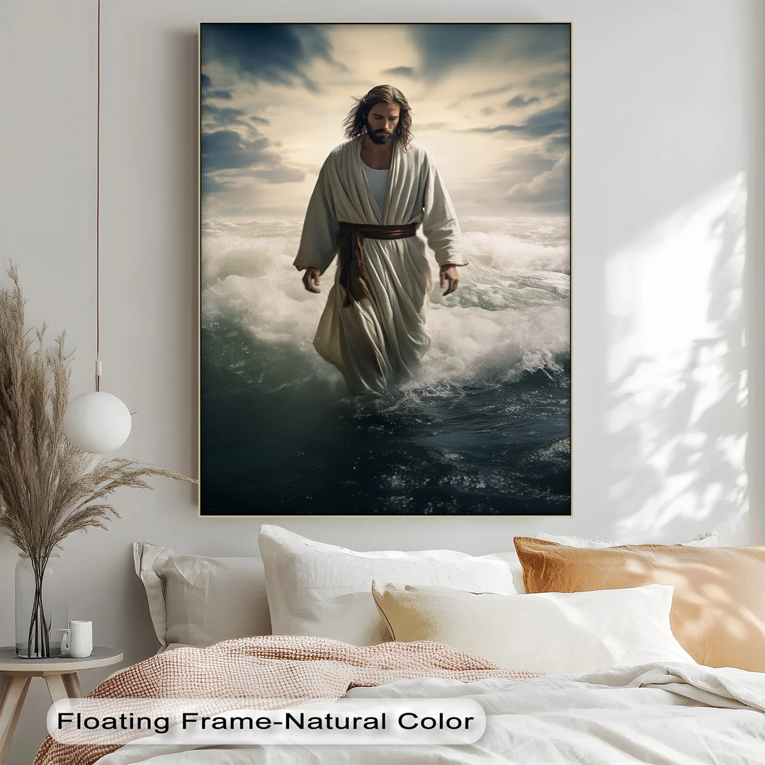 Faith on the Waves – Jesus Walking on Water Canvas Prints - MyPhotoStation