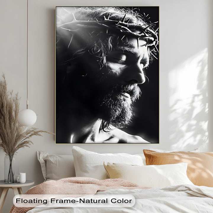 A sacred moment frozen in time—this canvas print evokes deep spiritual stillness and humility.

