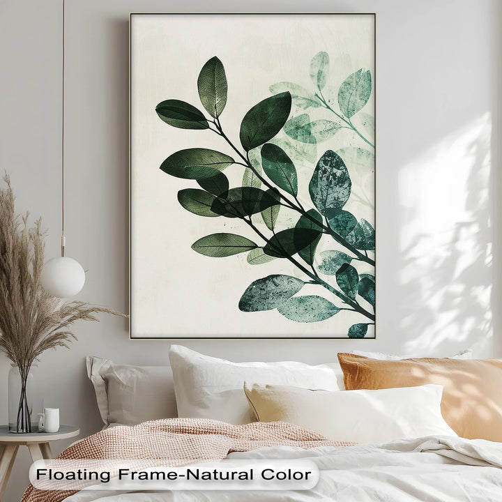 Olive Leaf Botanical Art – Tranquil Green Canvas Print - MyPhotoStation