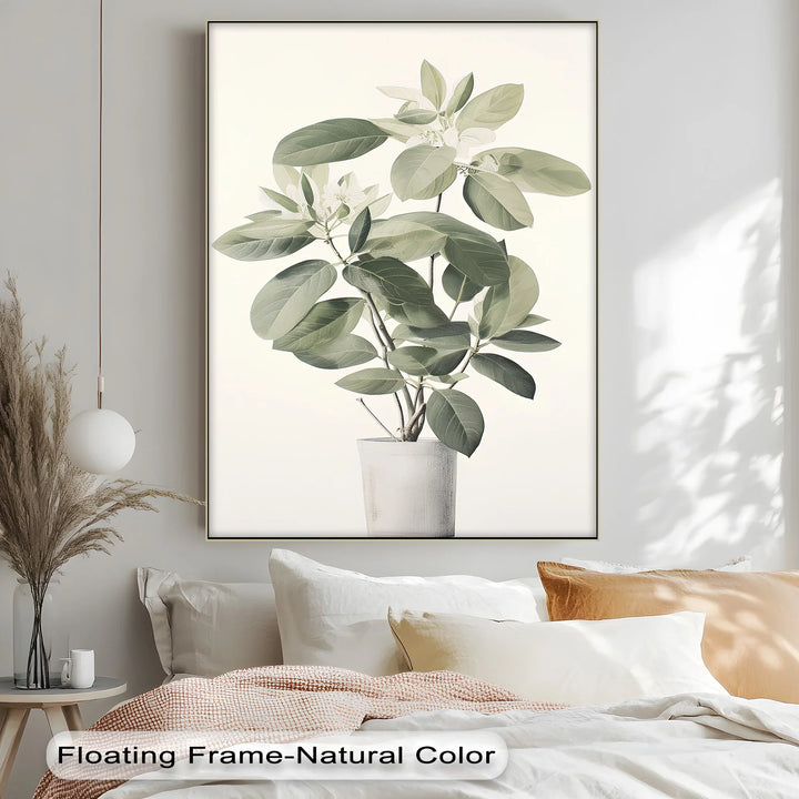 Tranquil Magnolia in Vase – Soft Botanical Canvas Print - MyPhotoStation