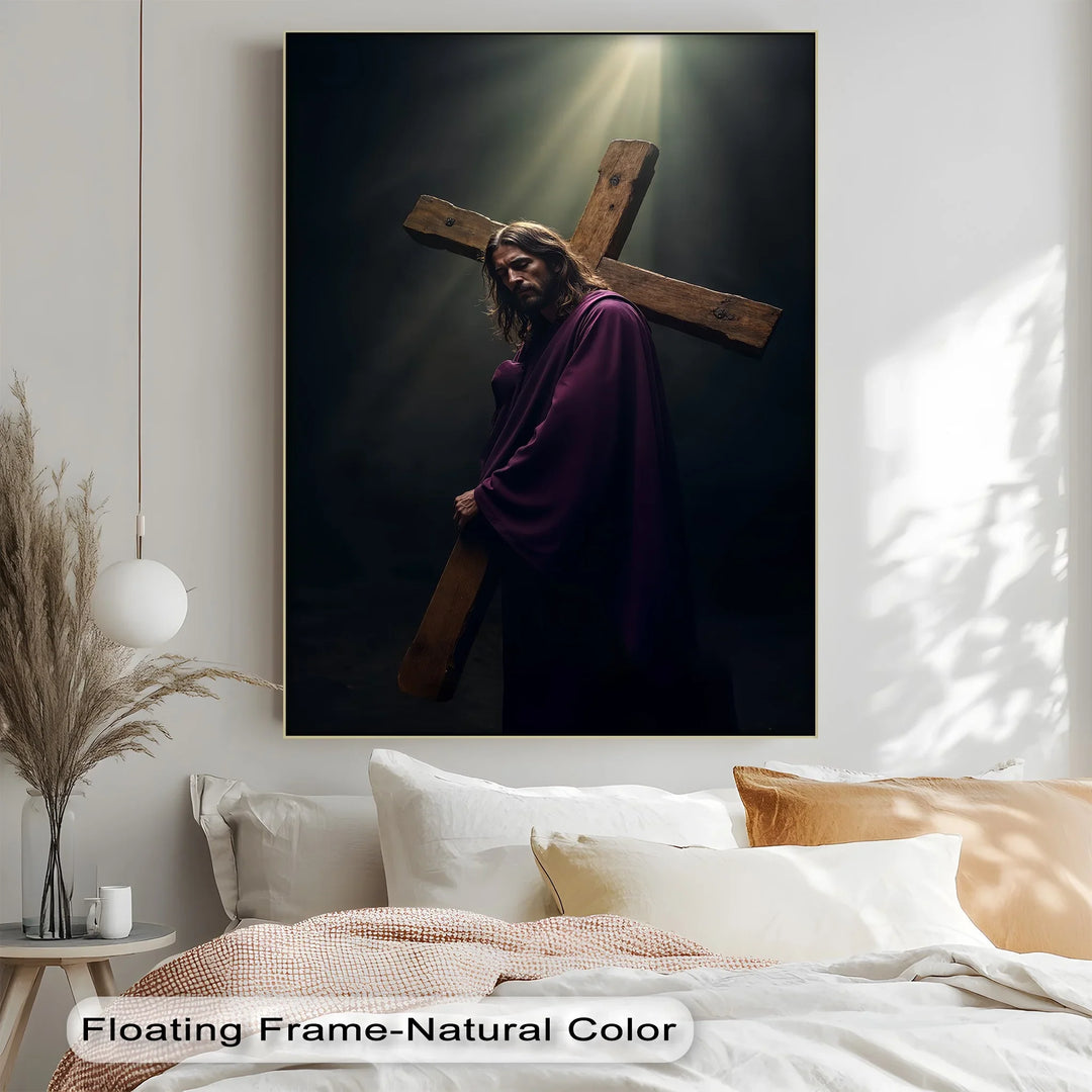 Burden of Grace – Jesus Carrying the Cross Canvas Prints - MyPhotoStation
