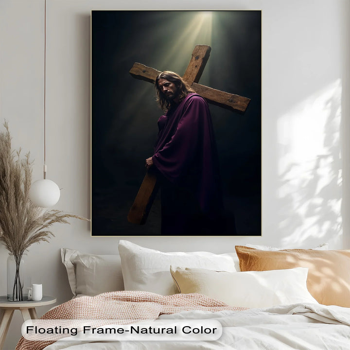 Burden of Grace – Jesus Carrying the Cross Canvas Prints - MyPhotoStation